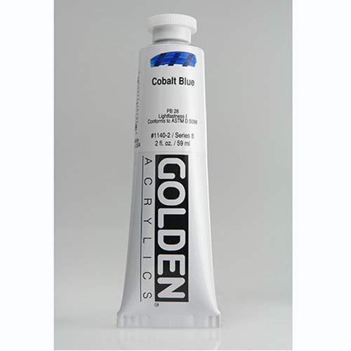 Golden, Heavy Body, Acrylic, Paint, 2oz, Cobalt Blue